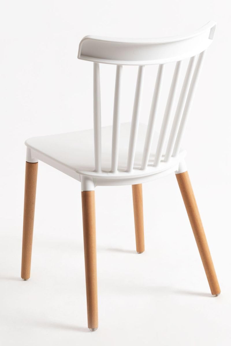 Regalos Miguel - Packs Sillas Comedor - Pack 4 Sillas Leka - Blanco