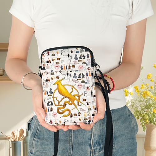 G2TUP Hunger Movie Inspired Crossbody Bag Katniss Bird Fans Gifts Real Or Not Real Bird Shoulder Bag For Movie Fans4