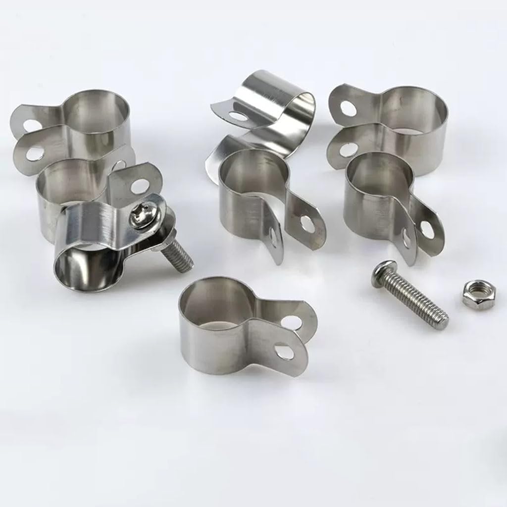 Amazon.co.jp: 10個304ステンレススチールクランプ、10mm 12 16 20 25 