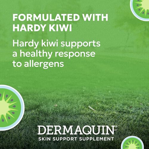 Nutramax Dermaquin Skin Support Supplement for Small to Medium Dogs and Cats, Supports Healthy Response to Allergens, with Hardy Kiwi, Omega-3s, and More, Tasty Soft Chews, 60 Count - Image 3