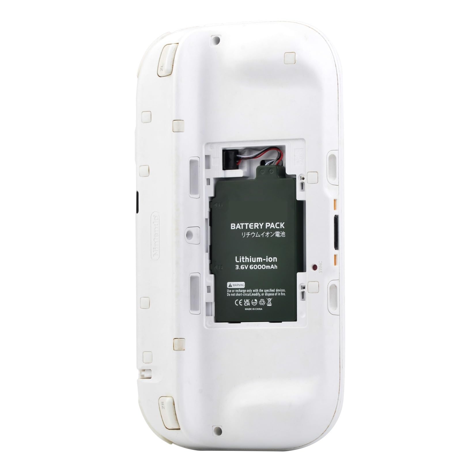 Batería de 6000mAh wii u wiiu WUP-001 WUP-012, Compatible con Nintendo,Wii U Gamepad Gamepad WUP-010 batería(2xBattery)