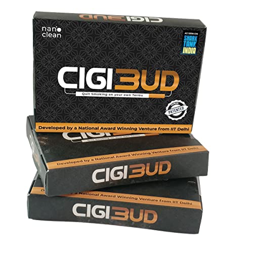 Image of NANOCLEAN GLOBAL PVT. LTD Cigibud Nanoclean Filters | Featured on Shark Tank India 2.0 | Slim Filters for Tar & Smoke Control - White Color - Pack of 3-90 Filters