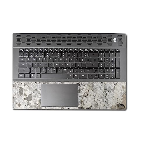 Image of MightySkins Carbon Fiber Skin Compatible with Alienware M18 R1 (2023) Full Wrap Kit - Blasted Concrete | Protective, Durable Textured Carbon Fiber Finish | Easy to Apply | Made in The USA