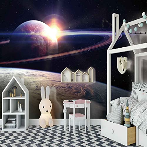 Affiche murale géante univers 200x140cm effet trompe l'oeil 3D - 3