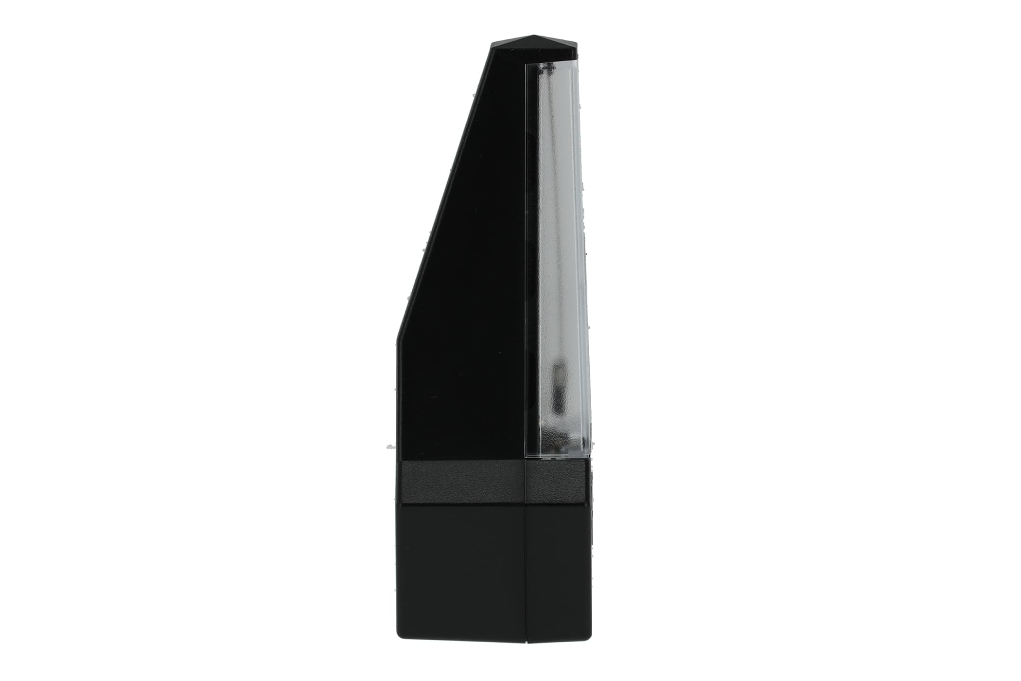 Wittner Metrónomo Taktell Classic Serie 829 - Carcasa de plástico - Sin campana - Negro/Plateado - Mecánico con cuerda - No se requieren baterías - Hecho en Alemania