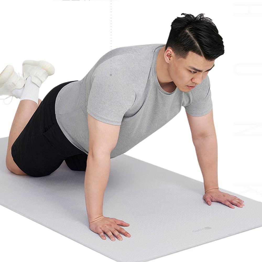 DieffematicYJD Mata do jogi Mata jogi, 90cm Wiele i wydłużenie, męski i żeński taniec pomijanie fitness, odporne na zużycie, początkujących (szary) Rozmiar: 185 * 90 mm