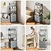 Baby Diaper Caddy Organizer and Storage - 5 Tier Rolling Cart with Dividers and Drawers, Mobile Utility Cart with Wheels for Nursery, Bedroom, Changing Table & Crib