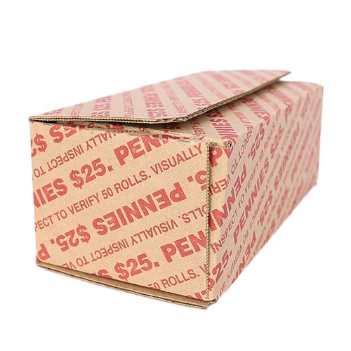 Rolled Penny Transport Box 25 Capacity Box of 50