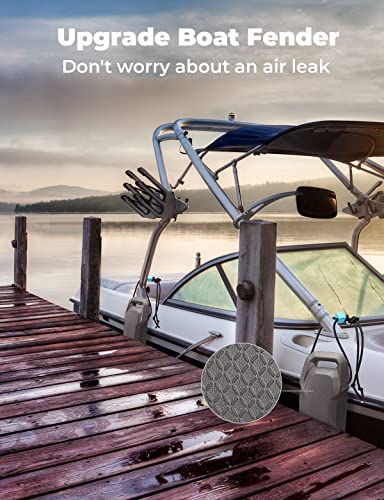 Image of KEMIMOTO Boat Fenders Boat Bumpers for Docking Upgraded Boat Fenders Bumpers, Fit for Bass Boat Jon Boat and Pontoon Boat
