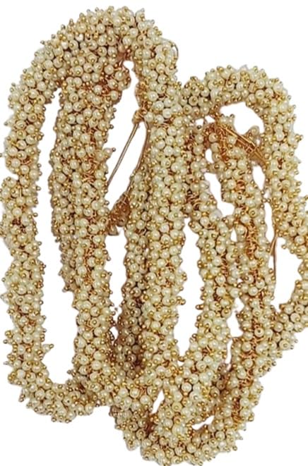 Bharat Gold Finish Seed Loreals Pearl Beads for Jewellery Making, Jhumki & Necklace Making, Beading, Embroidery & Art & Crafts, Size: 3 mm (25, Grams)-image-31
