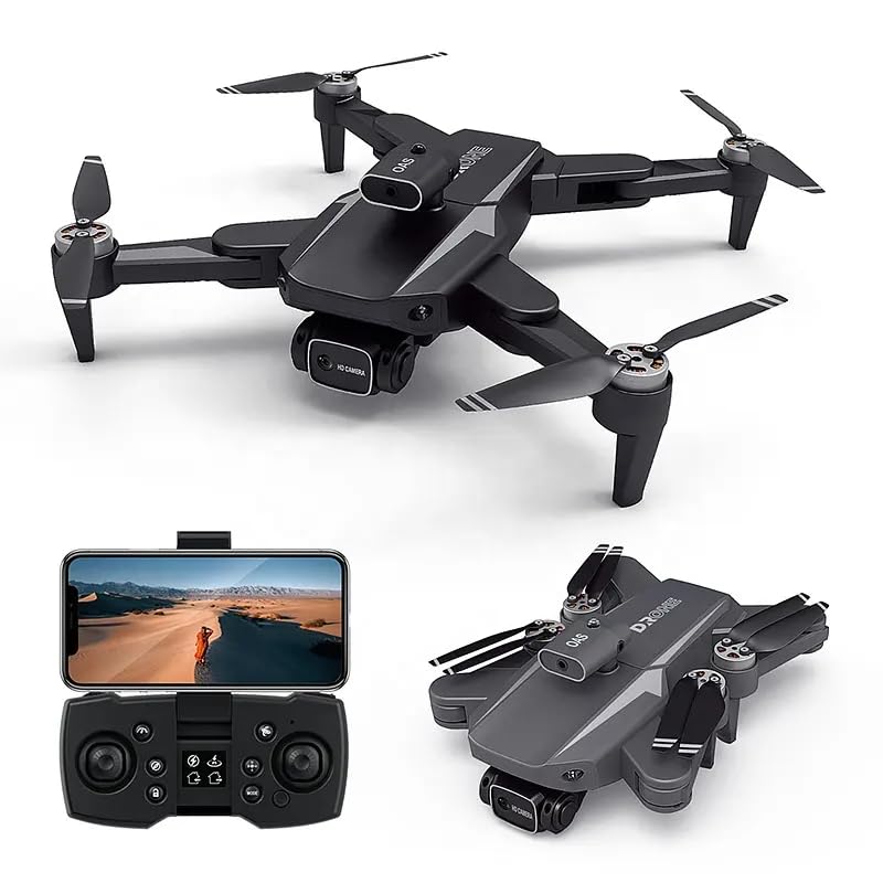 Image of Welko-Drone-with-4K-Camera-WiFi-FPV-1080P-HD-Dual-Foldable-RC-Drone-Altitude-Hold-Headless-Mode-Visual-Positioning-Auto-Return-App-Control-Multicolor (C10)