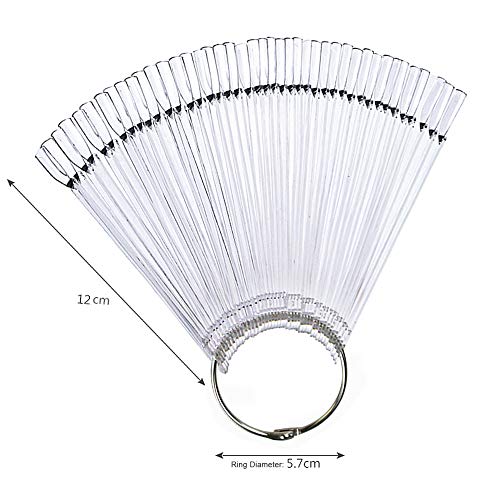 CS COSDDI 200pcs Stiletto Nagelspitzen Nagel Display Tips Nagelspitzen Fächer Display – Bild 3