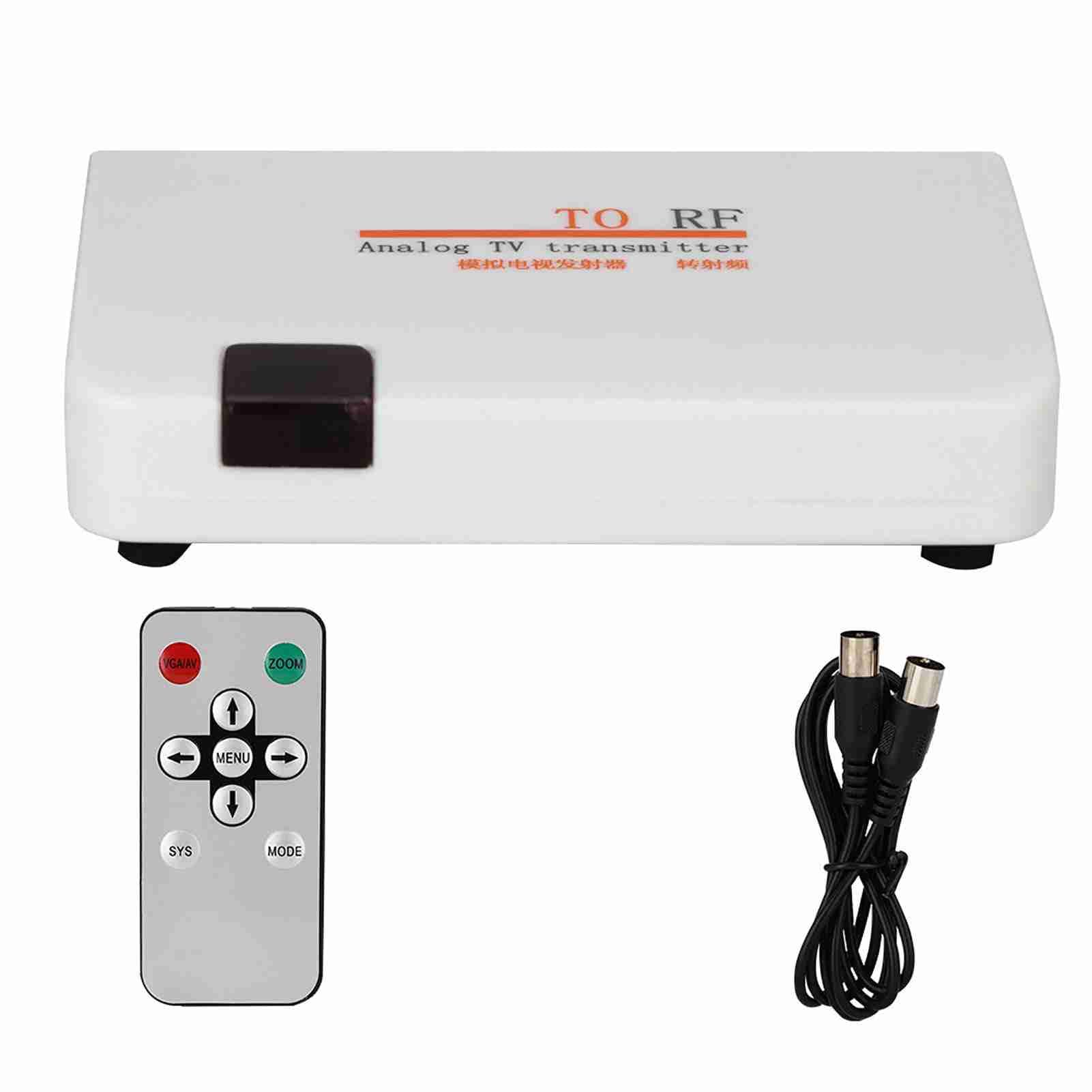 Convertidor HDMI a RF, Compatible con 480I 480P5 76I 576P 720P 720I 1080I 1080P Convertidor Coaxial de Modulador RF HDMI, Adaptador de Entrada de Video Digital, para Decodificador de Juegos de DVD(EU)