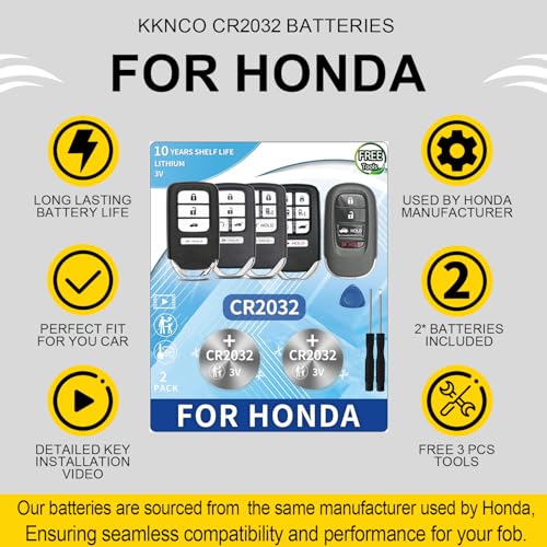 KKNCO CR2032 Key Fob Battery