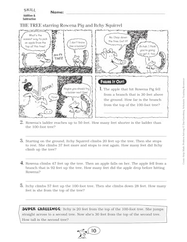 Comic-Strip Math: Problem Solving: 80 Reproducible Cartoons With Dozens and Dozens of Story Problems That Motivate Students and Build Essential Math Skills - Image 6