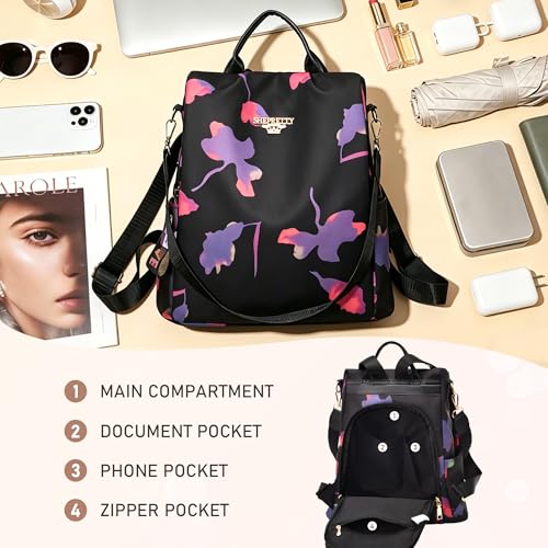 Miniatura 4 de Shepretty Mochila Antirrobo Impermeable Para Mujer,8864-B