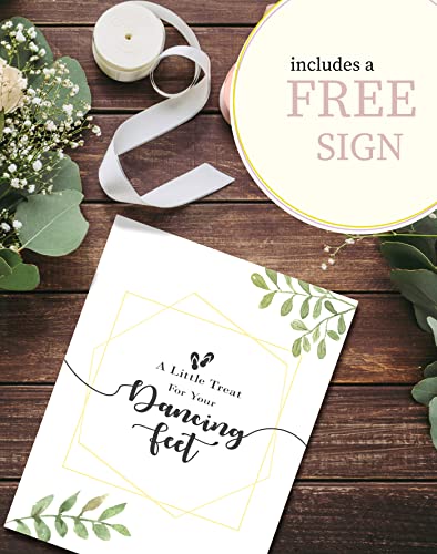 48 Pairs Flip Flops - Includes Sign, Bulk Wedding Reception Favor, Beach Pool Party Soft Sole Wholesale Case2