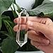 HongJinTian Natural Rock Reiki Healing Clear Crystal Stone Points Wand APPRPOX.L 2.95inch (+/-5mm)