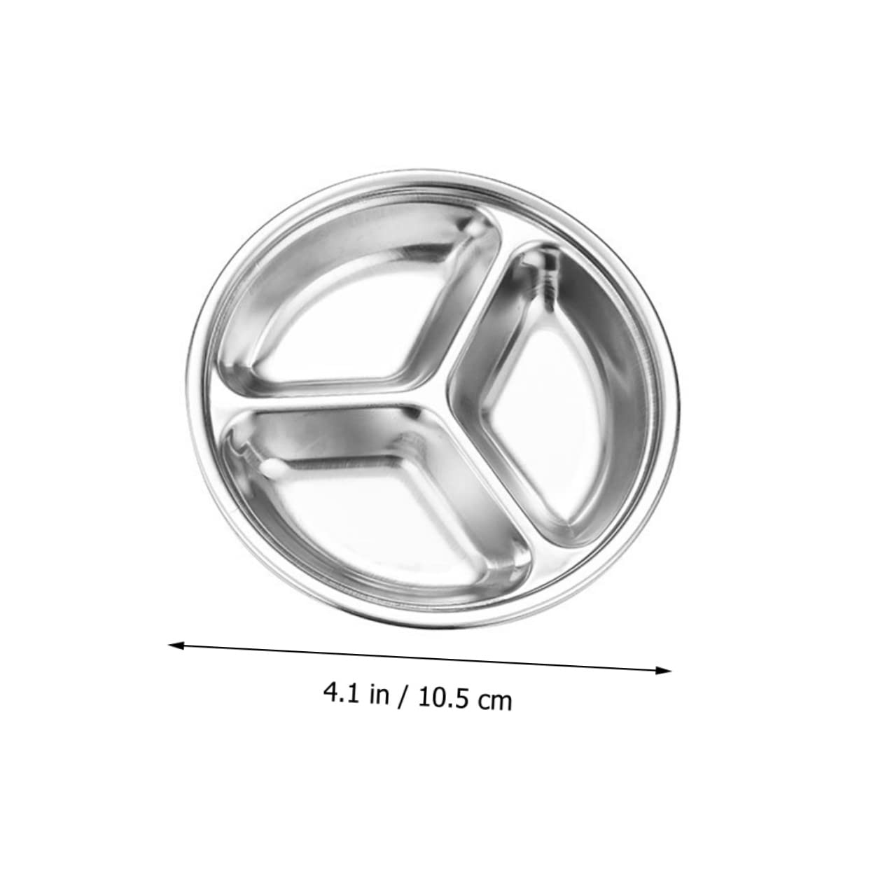 FELTECHELECTR 4pcs Divided Sauce Plates Dipping Dish for Sauces Snacks and Appetizers for Family Gatherings Bbqs and Daily Use Compact Design