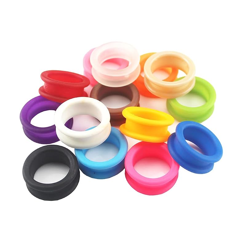 Inserções de Silicone para Tesouras de Tosa ccHuDE Antiderrapantes Pacote com 12