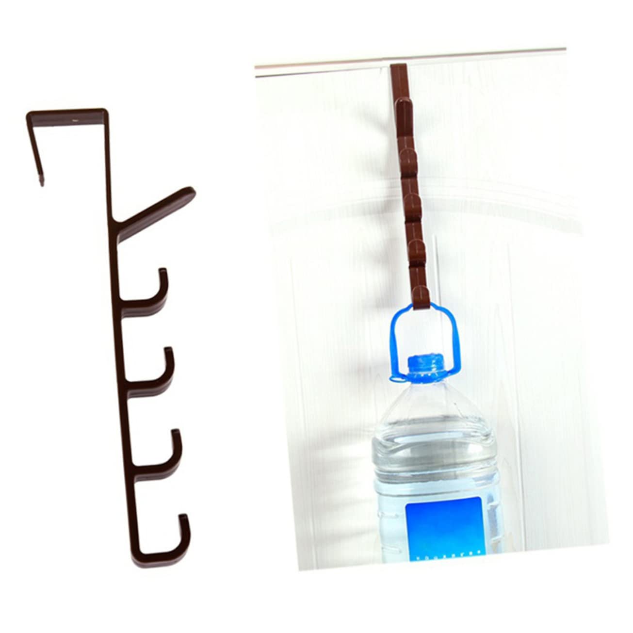 BELLIFFY 3pcs Over The Door Hanger Wall Mounted Clothes Mount Clothing Coat Rack Hook Hanger Wall Mount Coat Rack Over Door Towel Hook 5 Hook Wall Coat Hangers Over The Door Hook