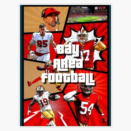 MAGNET Bay Area Football Magnetic Bumper Sticker 5