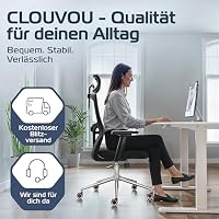 CLOUVOU BrightSeat Bürostuhl Ergonomisch [TESTSIEGER] – Ansicht 8