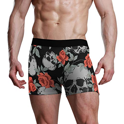 Kcldeci Boxer pour homme Motif tête de mort - Multicolore - M Cover