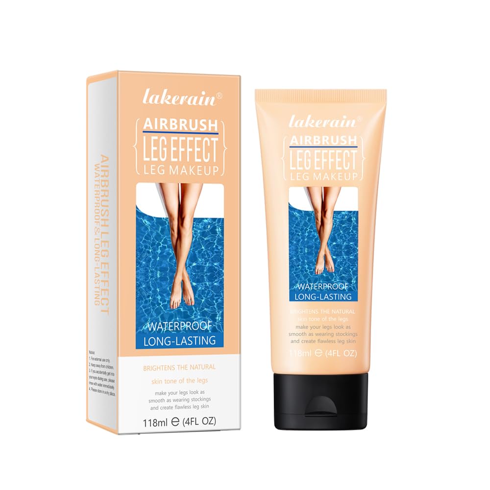 Legs Makeup Instant Makeover: Waterproof, No-Transfer Body & Leg Makeup Foundation -Long-Lasting Perfection for Irresistible Legs All Day (#1 FAIREST, 118ML)