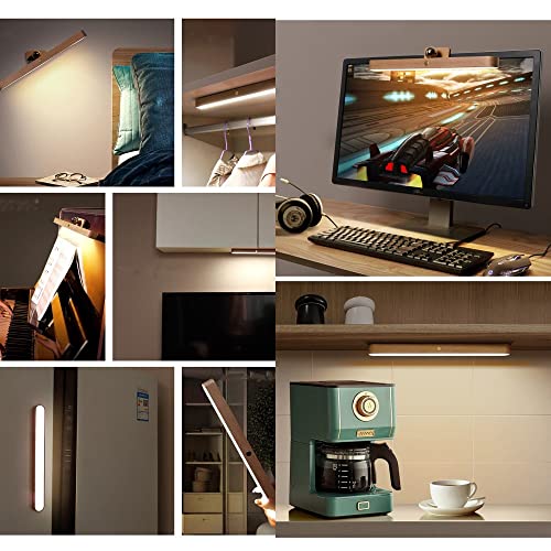 Image of Three-Level Dimmable Touch Control Vanity Lights Led Rechargeable Bathroom Light Fixtures,Magnetic Vanity Light Bar for Bathroom Living Room Bedroom