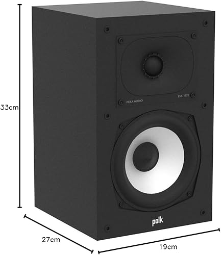 Miniatura 67 de Polk Monitor XT35 - Altavoz delgado de canal central, certificado de audio de alta resolución, compatible con Dolby Atmos y DTS:X, tweeter