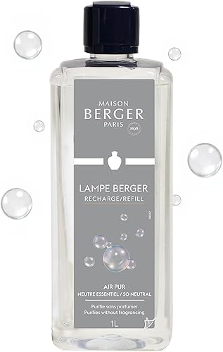 Vista 46 de MAISON BERGER - Té blanco puro - Recambio de fragancia Lampe Berger para difusor de aceite de fragancia para el hogar - Ambientador - 33.8 onzas