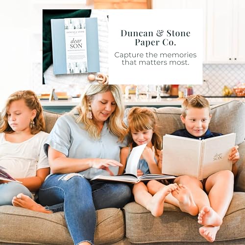 Baby Memory Book - Childhood Memory Book For Milestones - Baby Photo Album with Writing Space - Family Keepsake Journal w/Prompts (Grey,230 Pages)