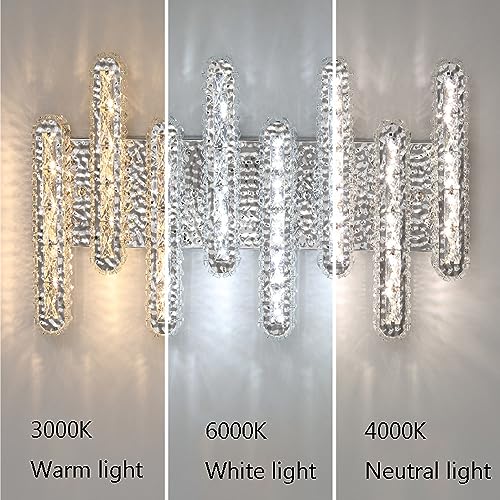 Lustre en cristal à LED variable pour un éclairage de plafond moderne