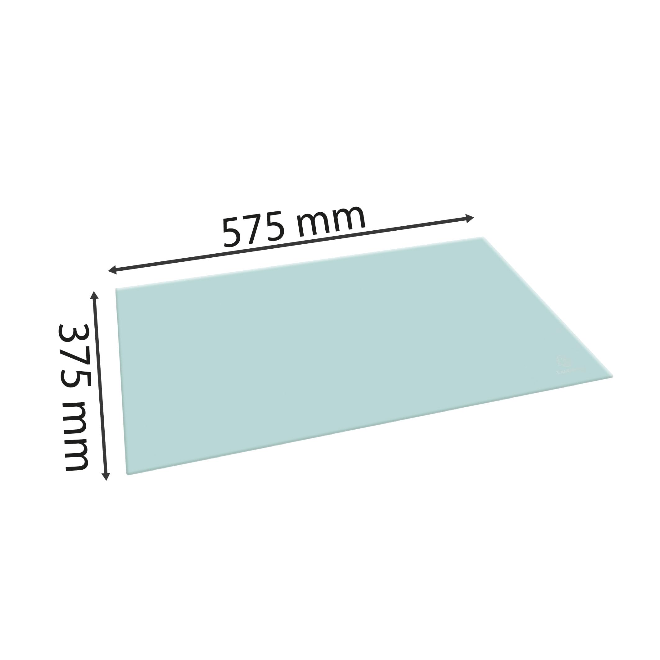 Exacompta - Ref. 60163D - Karton mit 8 Schreibtischunterlagen aus Aquarellpapier, kompatibel mit optischen und Lasermäusen, großes und kurzes Format, Maße: 585 x 385 x 5 mm, Pastellgrün