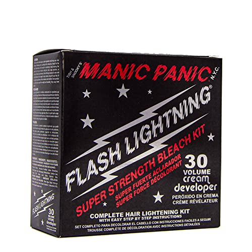 Manic Panic Flash Lightning Bleach Kit, Removes Natural Shade & Lightens Hair,...