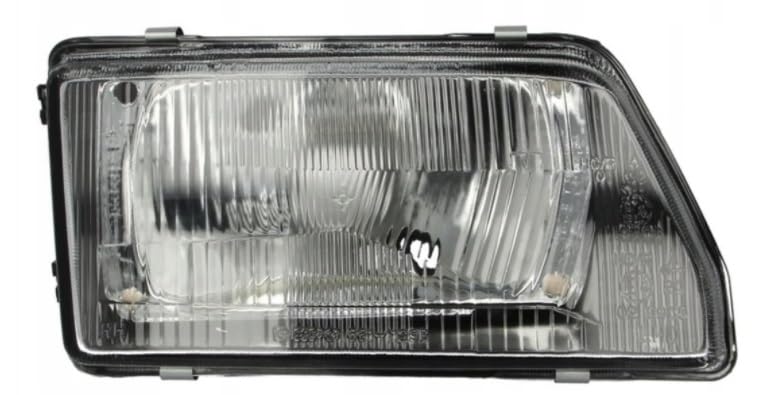 Faro Fanale Proiettore Anteriore DX Destro Per Cinquecento 500 Sporting dal 1992 al 1999 Alogeno H4 Gruppo Ottico Luce Fanalino Regolazione Elettrica Parabola Nera