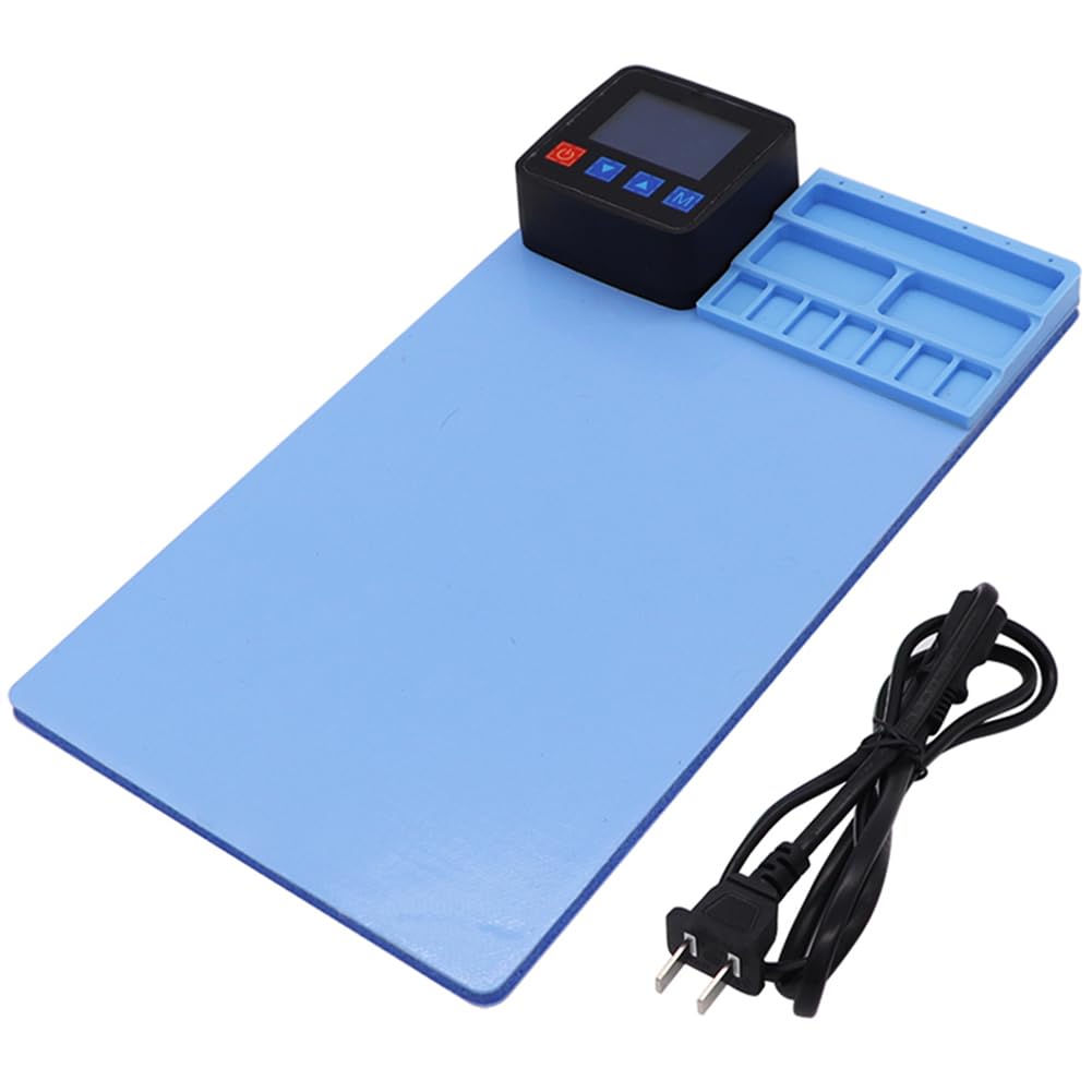Podkładka grzewcza do ekranu LCD do naprawy smartfonów i tabletów, separator płyty grzejnej do ekranów LCD, 300 mm x 170 mm x 7 mm