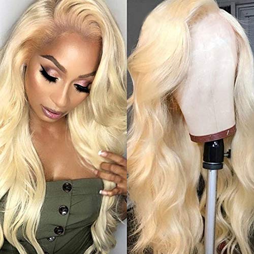 ITODAY 613 Blonde Body Wave Lace Front Wigs 13x4 Brazilian Human Hair Wigs for Women 613 Blonde Lace Frontal Wigs Pre Plucked With Baby Hair (10, 613 BODY WAVE)