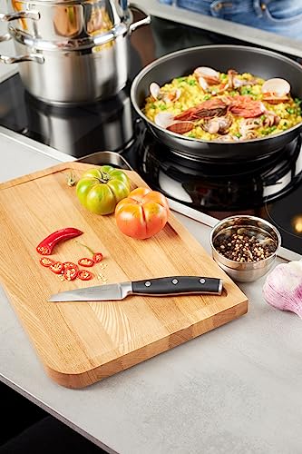 RÖSLE ELEGANCE Wokpfanne, Hochwertiger Edelstahlwok mit robuster Keramikversieglung ProCera, 28 cm, Edelstahl 18/10, induktionsgeeignet… – Ansicht 3