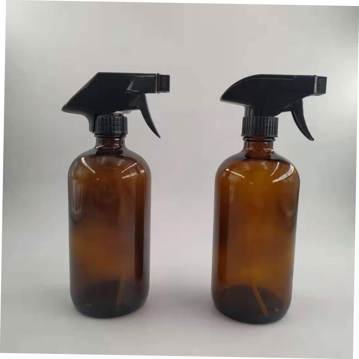 SHERCHPRY Glas Sprühflaschen 500ml Wiederbefüllbare 2 Stück Braune mit Auslaufsicherem Design Tragbare Kleine Sprühflaschen für Make Up und Hautpflege