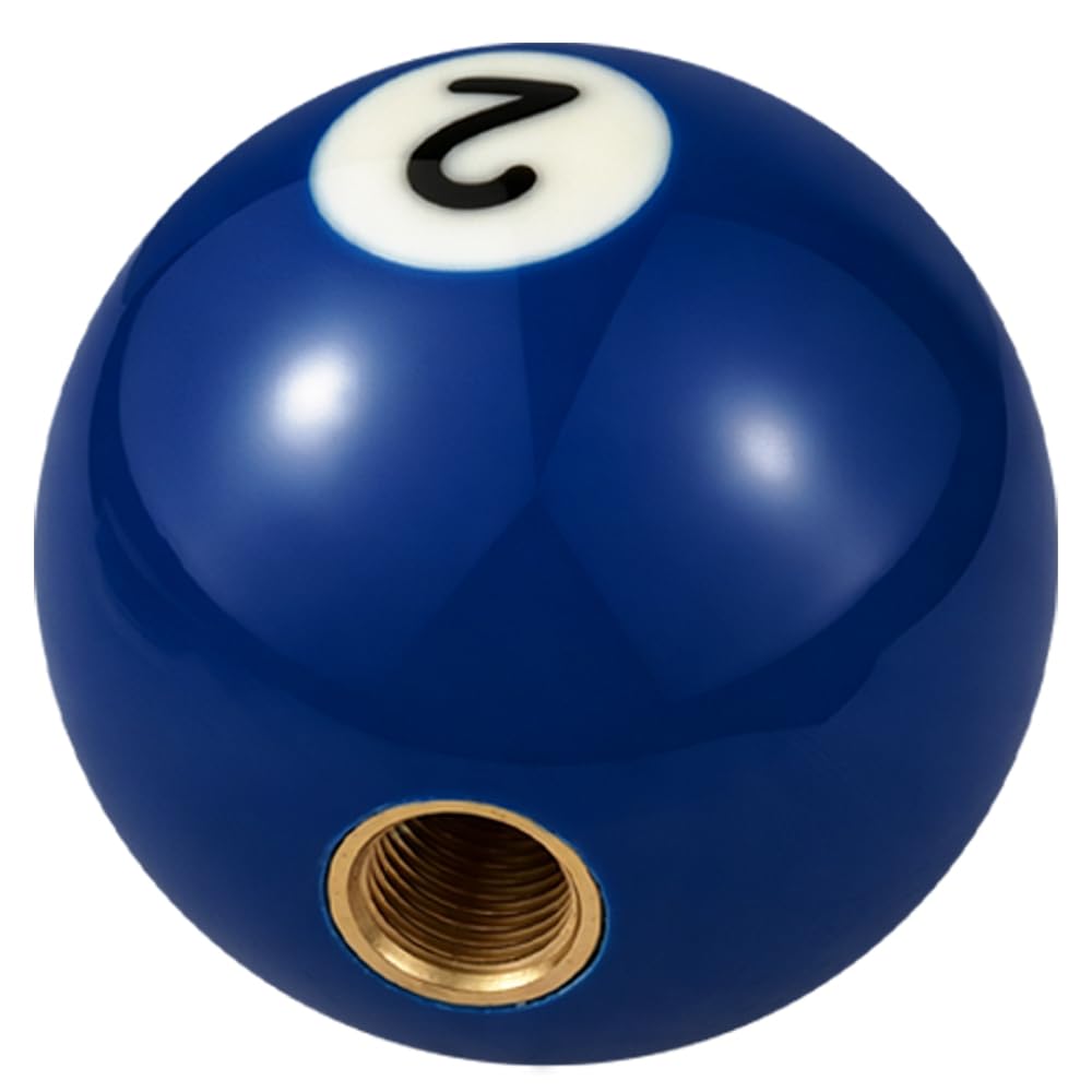 Temzzer Ball Gear Knob Stick Shift Resin Transmisson Shift Lever Knob for Most Manual Automotive Vehicles (Blue 2)