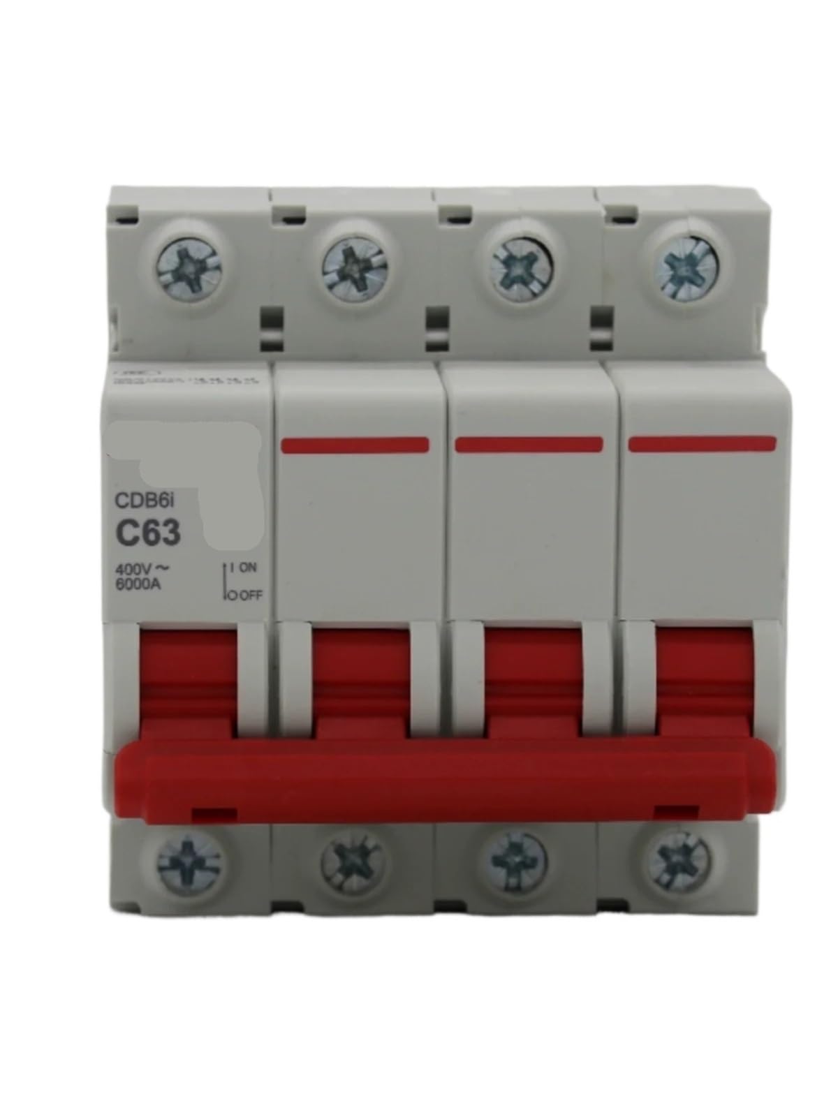 Disjoncteur miniature MCB 4 pôles type C 50A 230V 400V pour circuit 6KA