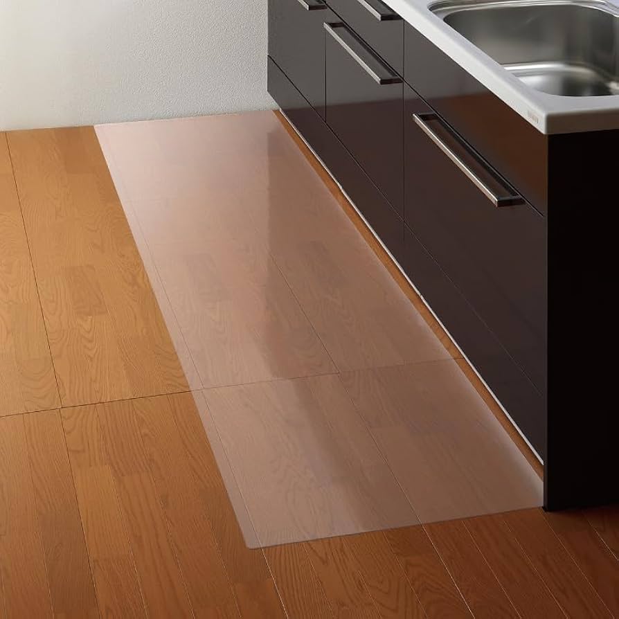 キッチンマット 透明 600cm 奥行60cm 日本製 保護マット 北欧 おしゃれ クリアキッチンマット マット 半 透明マット Amazon | キッチンマット 透明 400cm 奥行60cm 日本製 保護