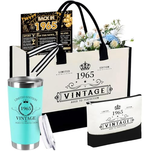 TrophyToast 60th Birthday Gifts for Women Her- 4 pcs, Turning