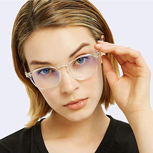 Image of Blue Light Blocking Glasses Women /Men,Retro Round Anti Eyestrain Computer Gaming Glasses(2Pack)