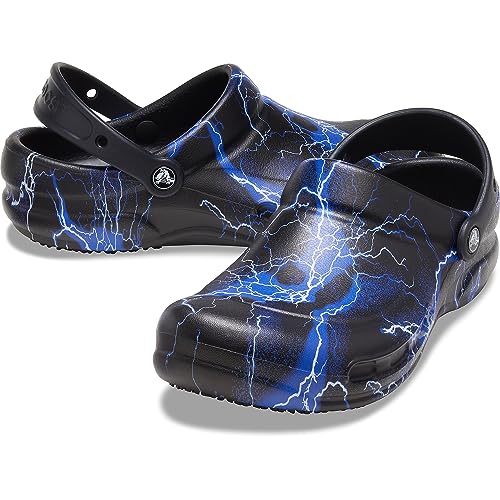 Image of Crocs Unisex-Adult Bistro Graphic Clogs, Slip Resistant Work Shoes