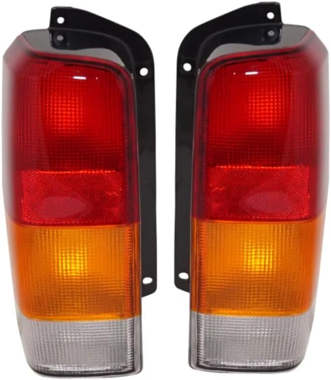 CARLIGHTS360 For 1997-2001 Jeep Cherokee Pair Rear Tail Lights Driver and Passenger Side Assembly Unit CH2800128 CH2801128-replaces 4897399AA 4897398AA