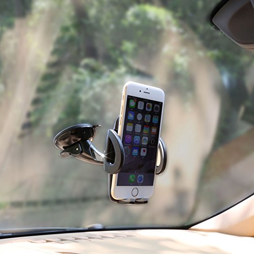 Kolsol Universal 3 In 1 Phone Car Air Vent Mount Dashboard Windscreen Holder Cradle 360 Rotate Car Holder For Iphone Samsung Other Smartphones #TOP4