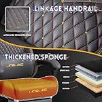 Gaming Chair,Ergonomic Computer Gaming Chair,400lb Load-Bearing,Retractable Footrest/Waist Support/Ergonomic Backrest[Spring + 4D Sponge] (Grey) - Image 5